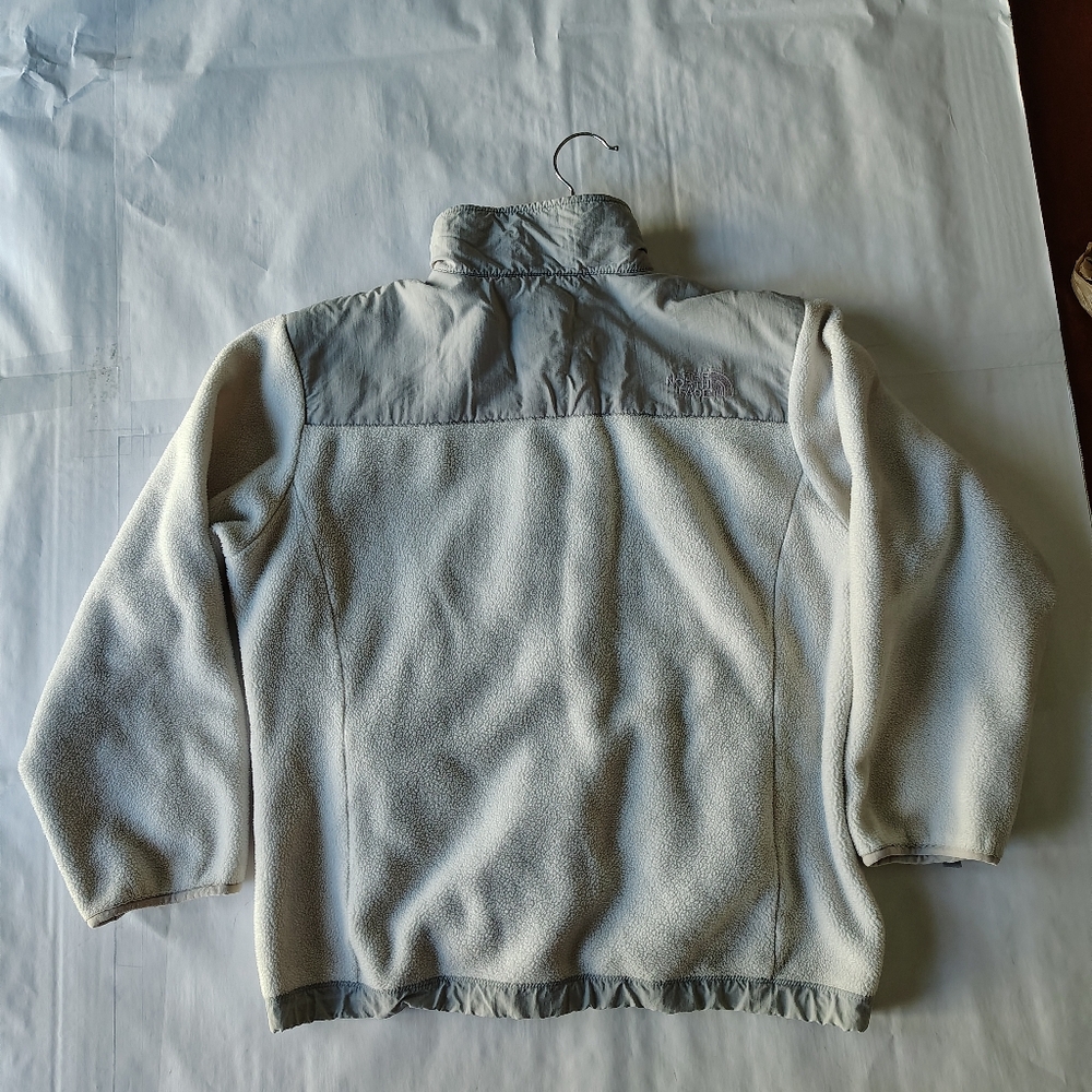 The North Face Jacket Girls Large White Gray Polartec Denali Fleece Gorpcore - Picture 14 of 16